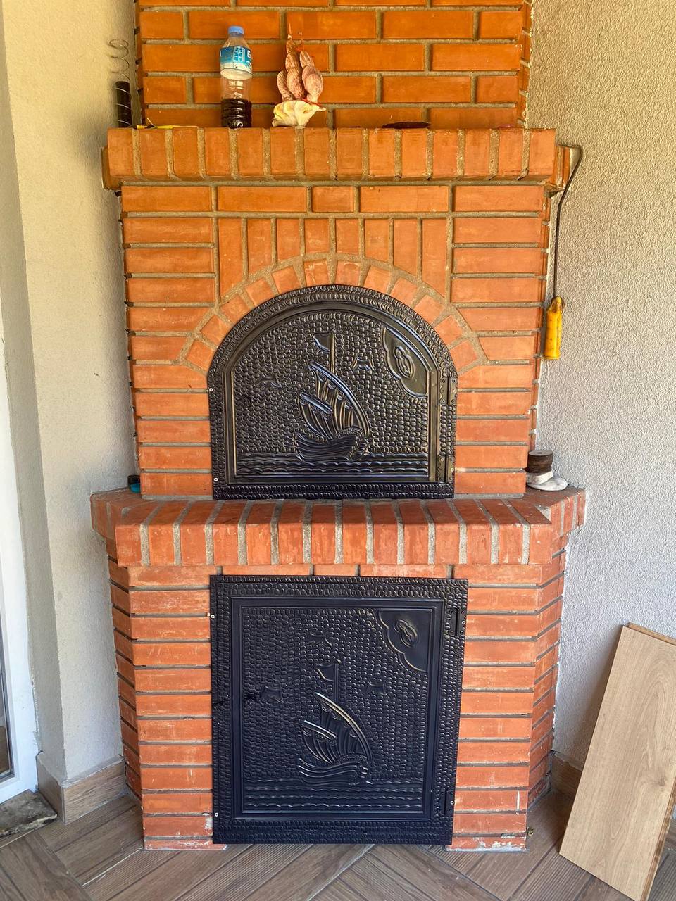 Şömine Saç Motif Kapak